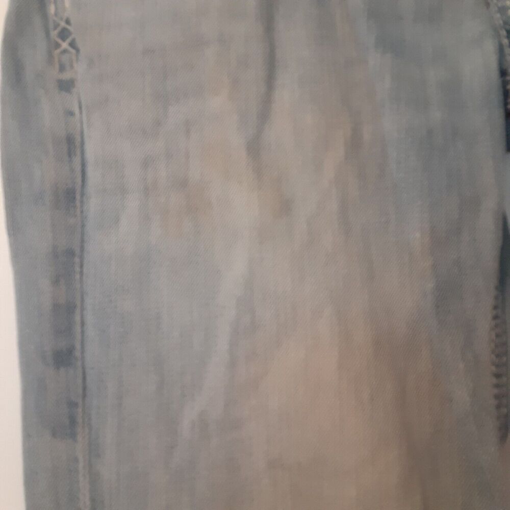 BKE Fulton Jeans Men's 29R Bootcut Low Rise Medium Wash Blue Stretch Distressed - Picture 3 of 13